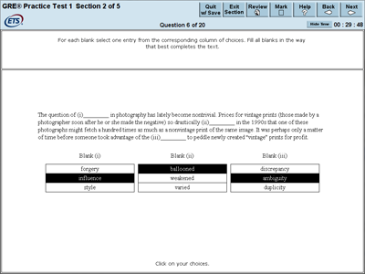 free gre practice test